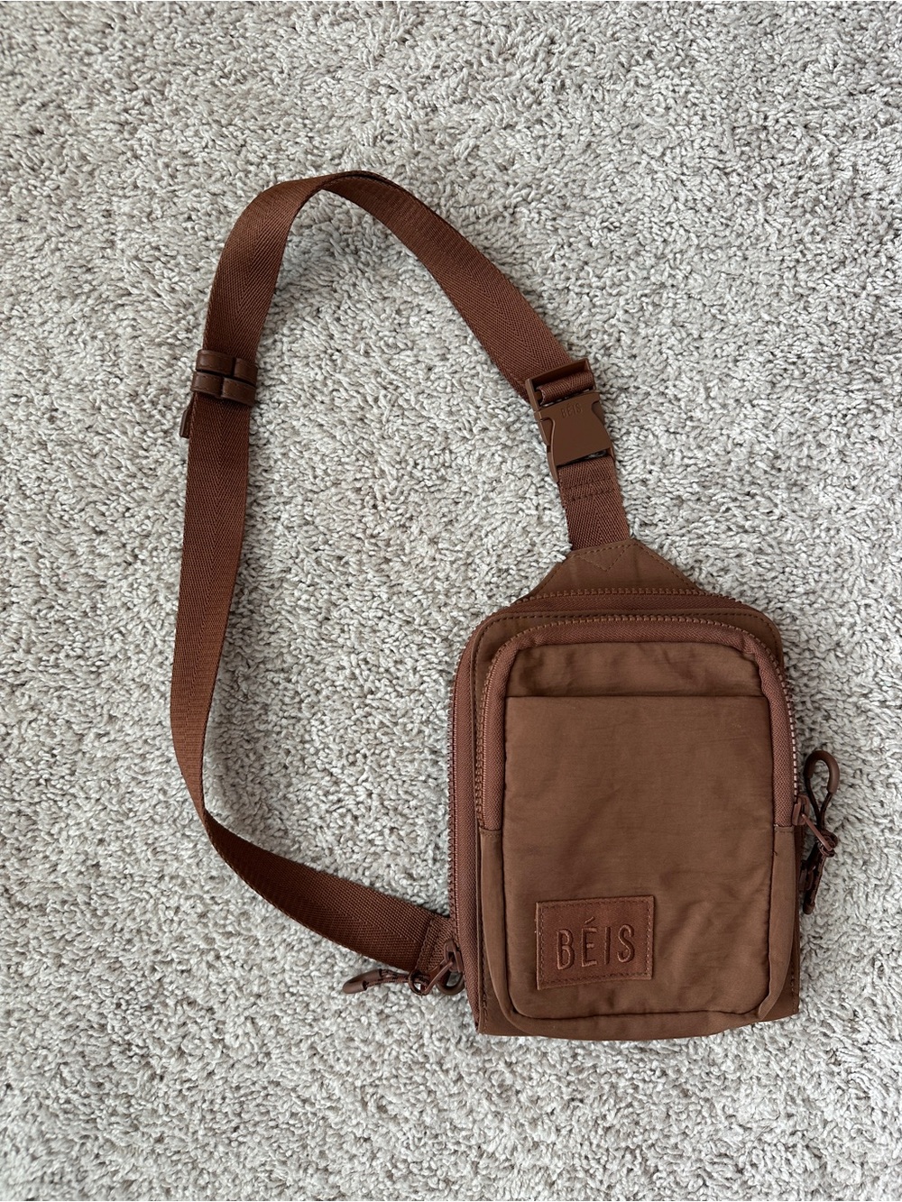 BEIS Brown Crossbody Sling Bag